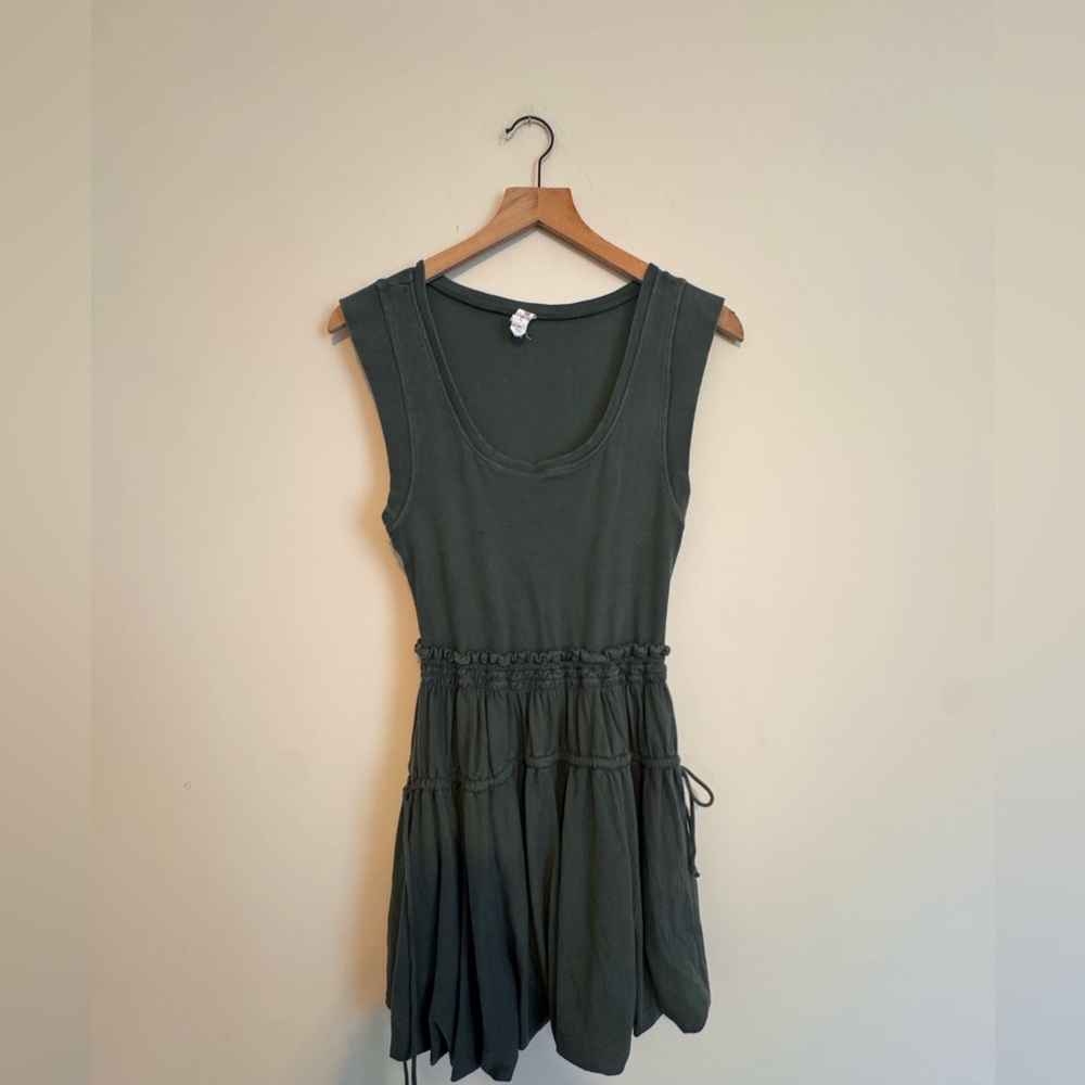 Anthro Daily Practice Sleeveless Green Dress Size S